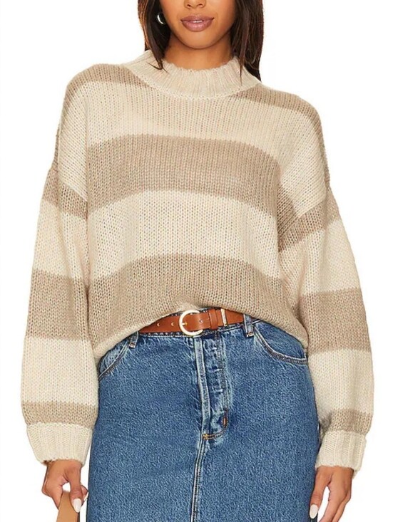 ROLLA'S Sweaters - $139 ROLLA'S x Free People Weekend Mock Neck Knit Striped Sweater